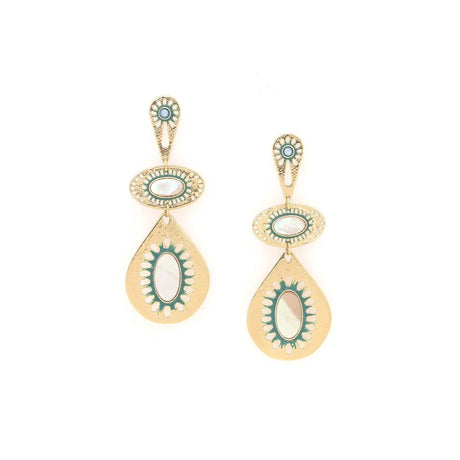 Franck Herval Zelie 3 metal elements Earrings