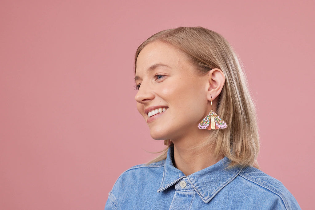 Martha Jean Moth Earrings