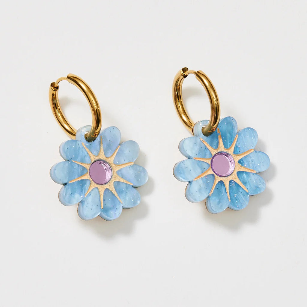 Martha Jean Hattie Earrings Blue Lilac