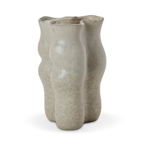 Madras Link August Wavy Mineral Green Vase