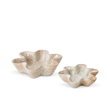 Madras Link Dana Natural Glazed Wavy Dish S/2