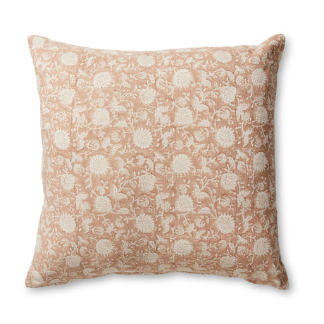 Madras Link Delilah Rust Block Print Cushion