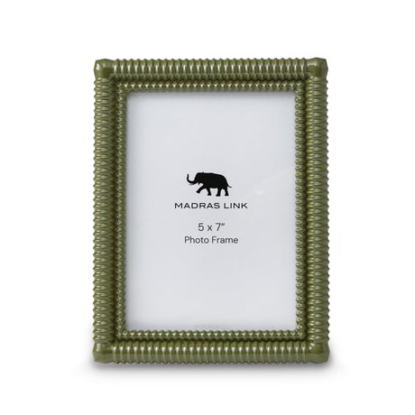 Rib Olive Green Photo Frame 5x7