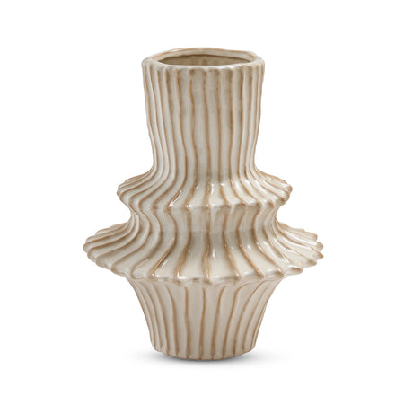 Madras Link Ridge Natural Glazed Vase D25.5X31cm