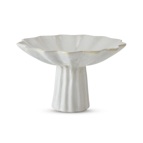 Madras Link Carey Reactive Ivory High Footed Bowl