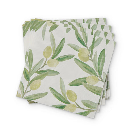 Madras Link Sicilian Olive Paper Napkin Set (20pc)