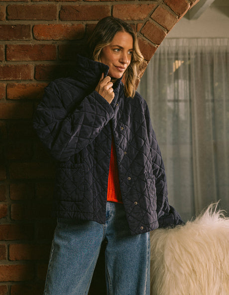 Aurora Quilted Jacket Navy