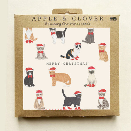 Scarpa Imports Cats Square - Xmas Card Pack x8