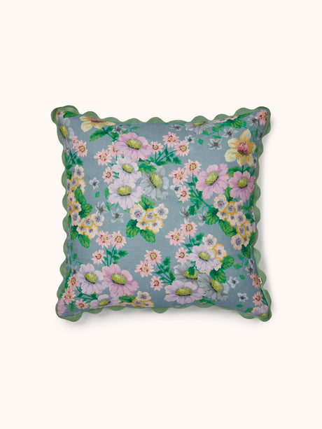 Buttercup Blue 50cm Linen Cushion