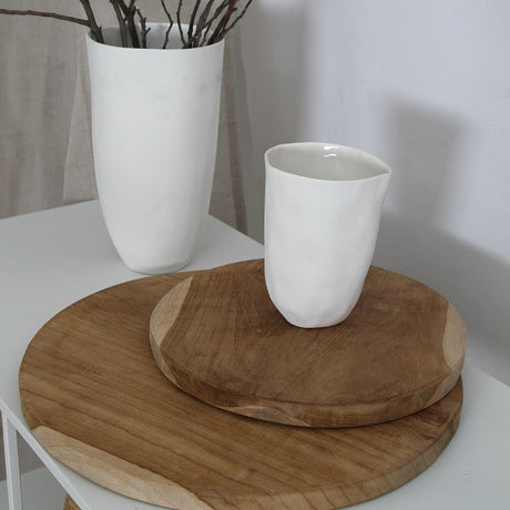 Mediterranean Markets Attic Teak Tray Lrg 40cm