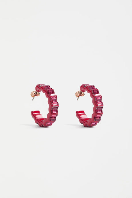 Elk Jolle Hoop Earring - blush pink