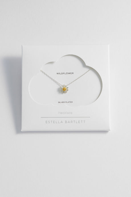 Wildflower Necklace Silver Plated