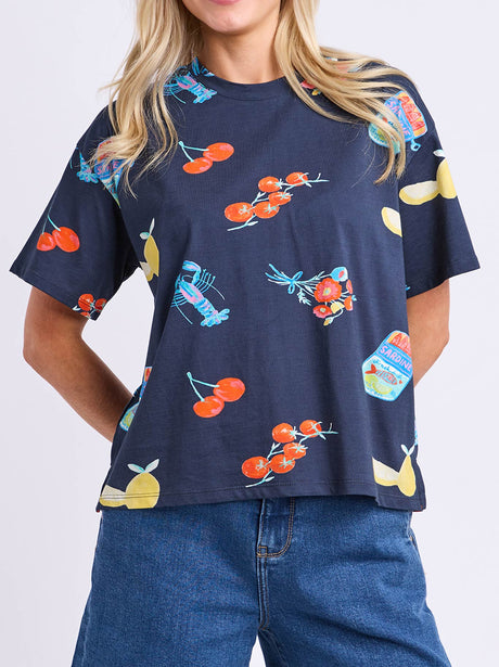 Elm Market Tee - Navy