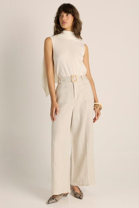 Fate + Becker Remi Raffia Pant - Flax