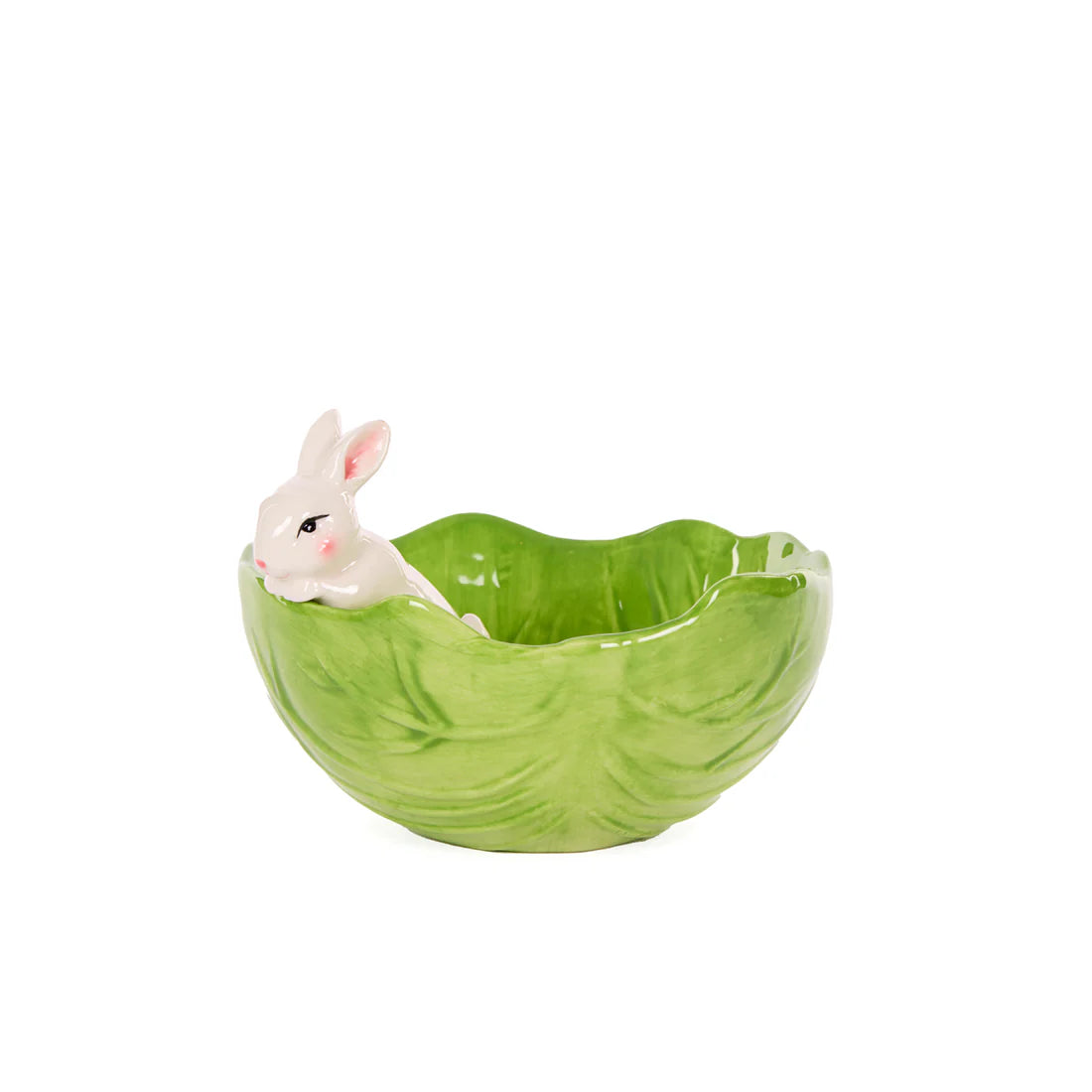 Green Cabbage Bowl With Bunny – Galah Home