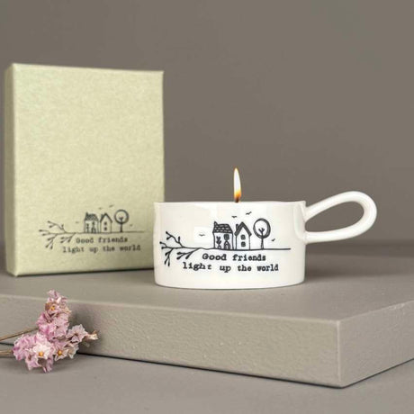 T Light Porc Handle - Good Friends Light Up The World
