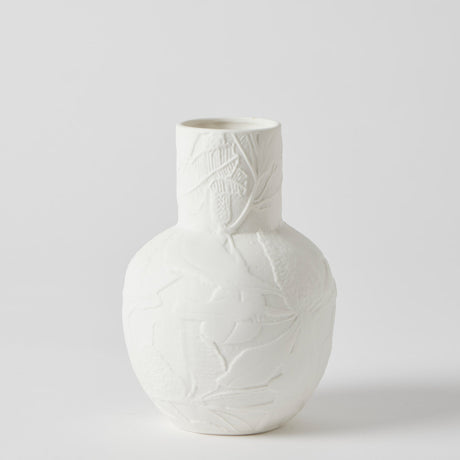 Pilbeam Living Banksia Round Vase Small - White