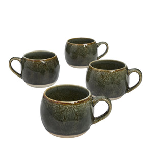 Mineral Mugs 4-piece set / Serpentine