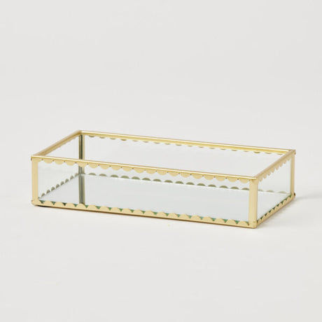 Pilbeam Living Lume Mirrored Rectangular Tray