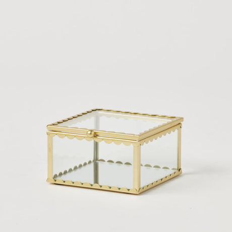 Pilbeam Living Lume Mirrored Square Jewellery Box