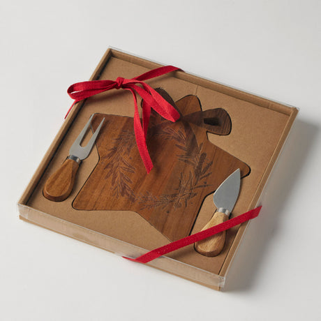 Pilbeam Living Starry Cheeseboard & Knives Set