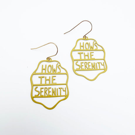 Hows The Serenity earrings in Mustard
