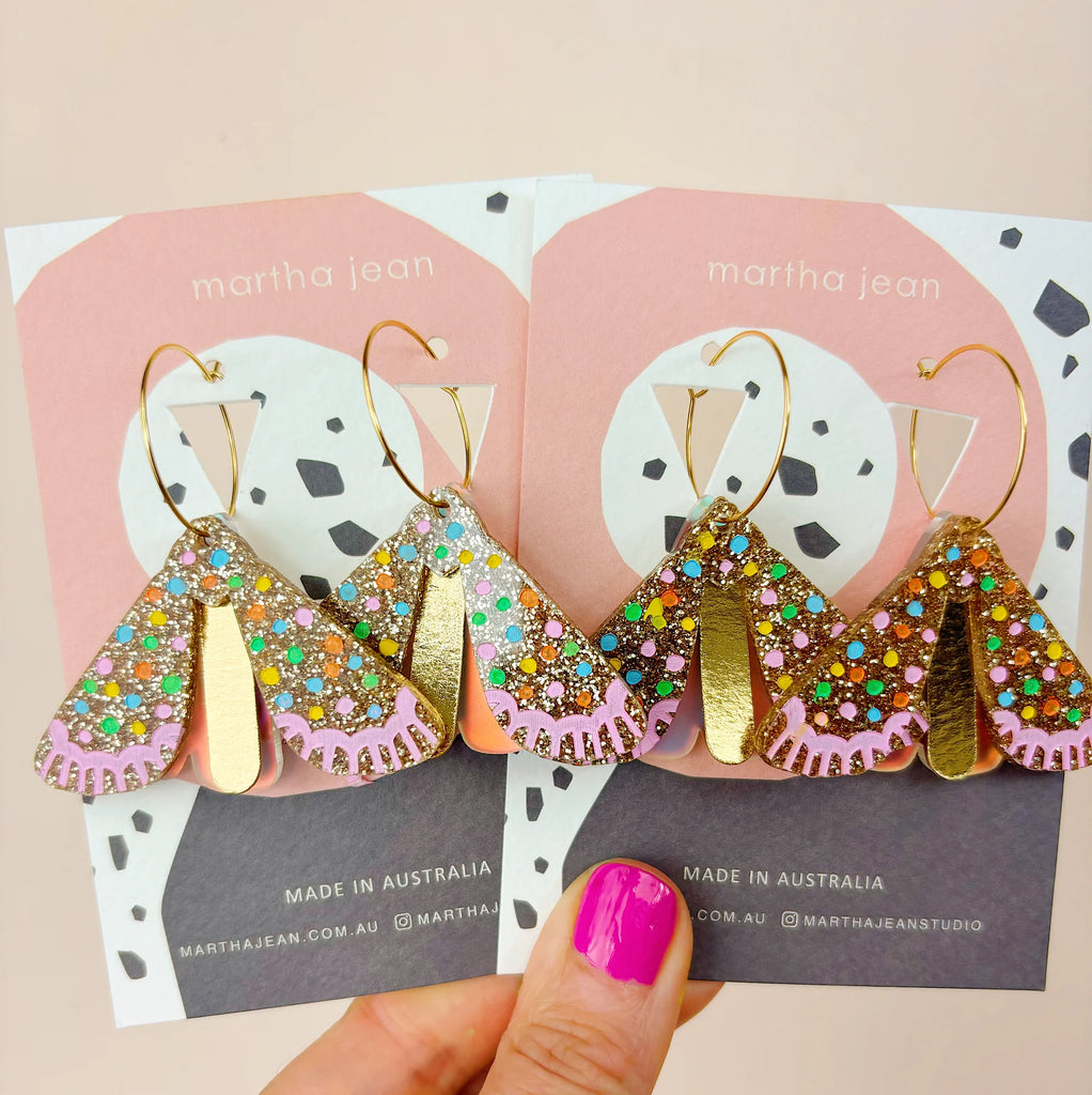 Martha Jean Moth Earrings