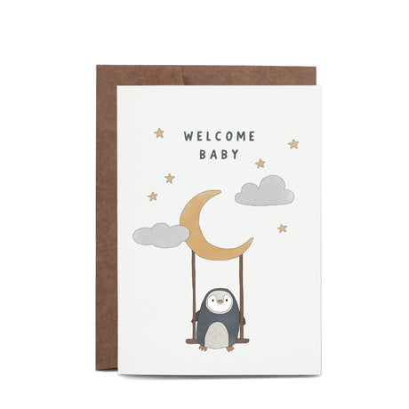 In the Daylight Welcome Baby Swing Greeting Card