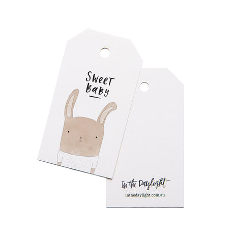 Sweet Baby Rabbit Gift Tag Set of 5