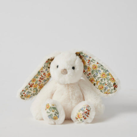 Pilbeam Living Floral White Bunny Rattle