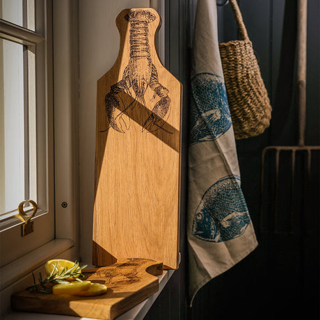 Framed Oak Serving Board Medium - Lobster