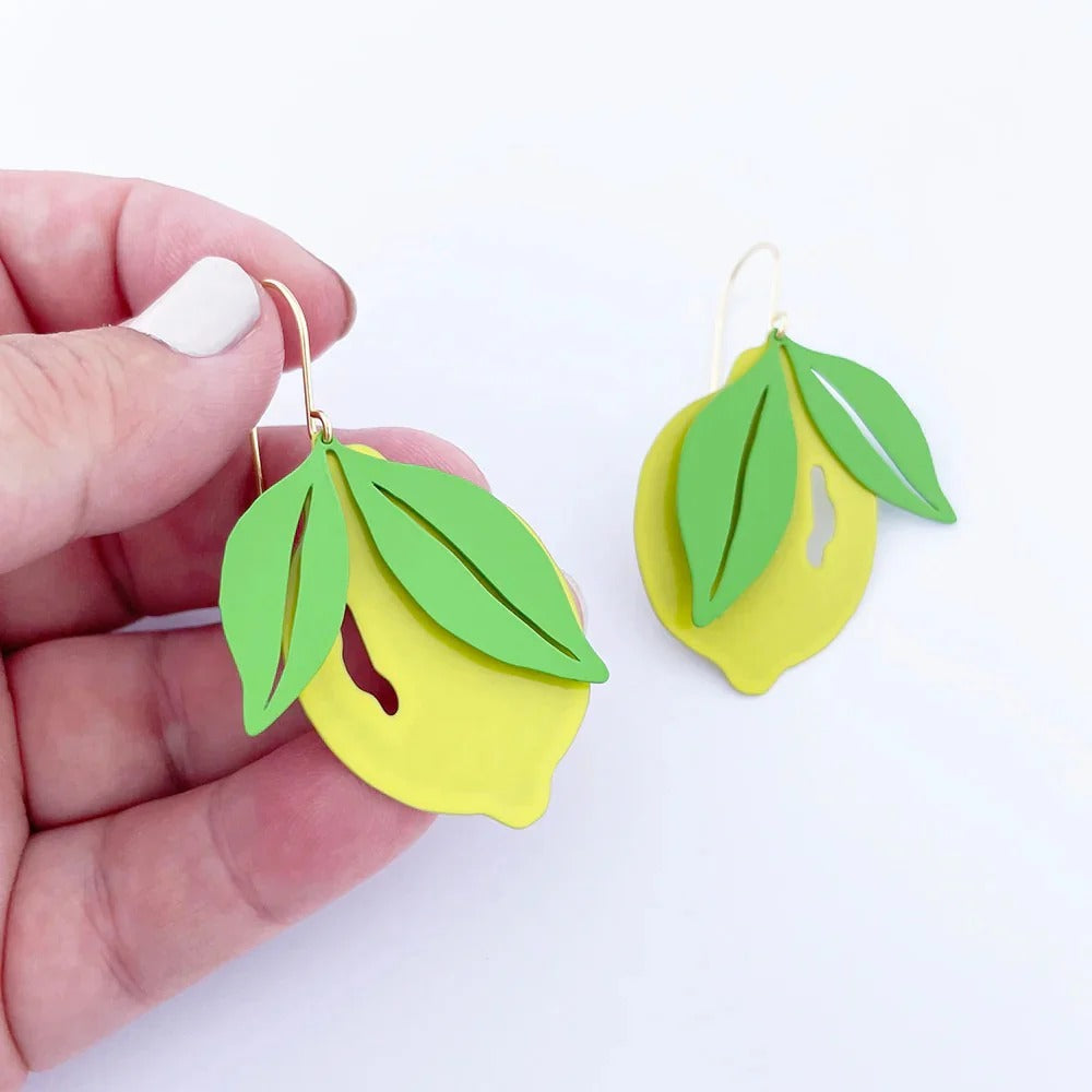 Denz Mini Lemon Dangle Earrings