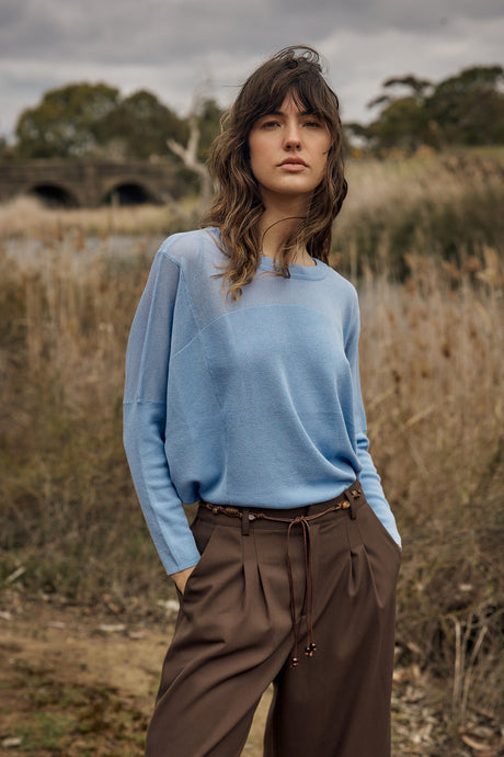 Charlie Knit - Wisteria Blue