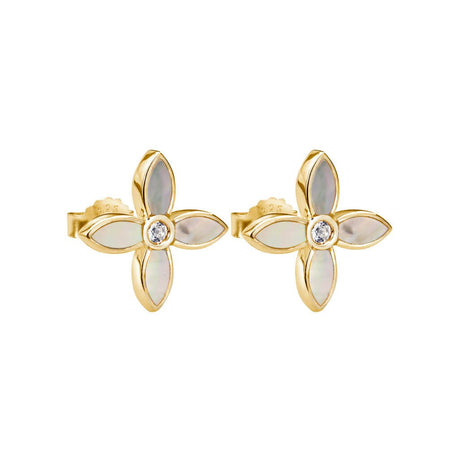 Floral Stud Gold Plate