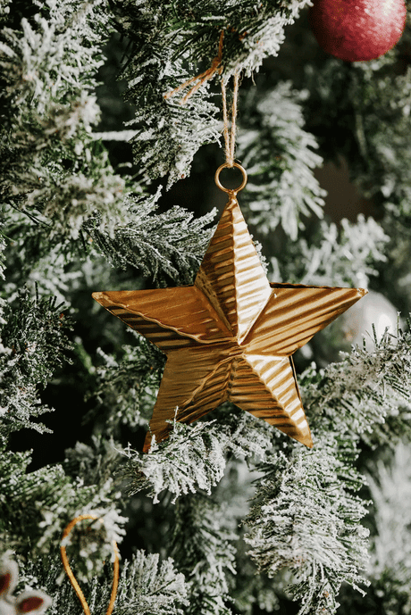 Madras Link Gold Star Decoration Small