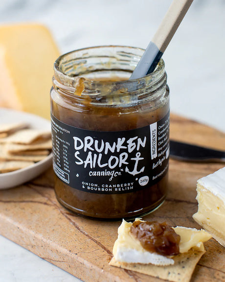 Drunken Sailor Onion Cranberry and Bourbon Relish