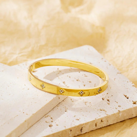 Susan Rose Indie Gold Stainless Bangle 6mm