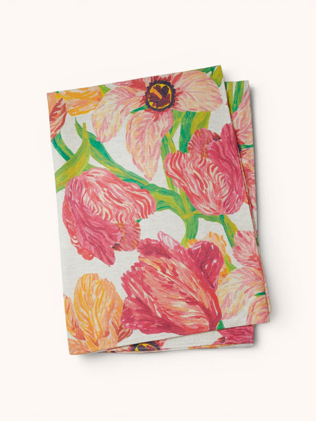 Tulip Multi Linen Tablecloth Medium 250x170cm