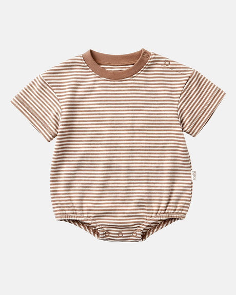 Toshi Onesie S/S Bubble Mini Mocha