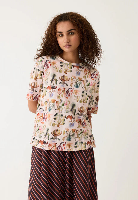 Nancy Bird Grace Tee - Warm Watercolour 12