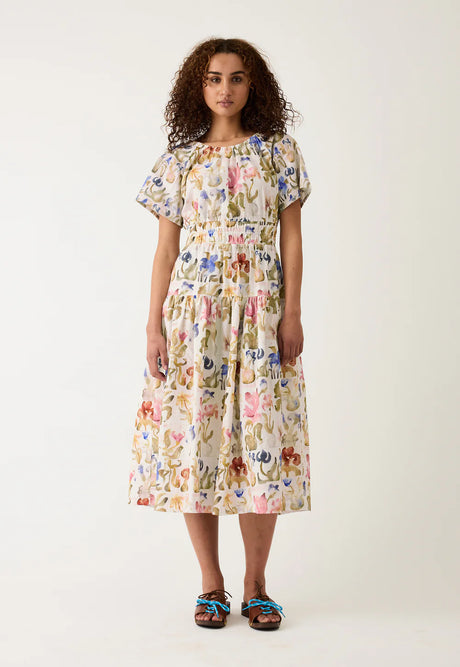 Nancy Bird Lola Dress - Watercolour Collage 10