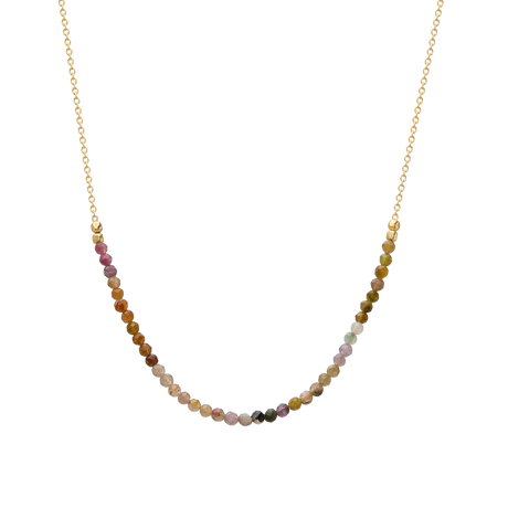 Murkani Tourmaline Gold Plate Necklace