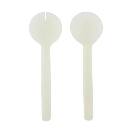 Coast to Coast Kip Resin Salad Servers Ivory
