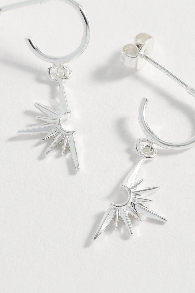 Estella Bartlett Half Star Hoops Earrings SP