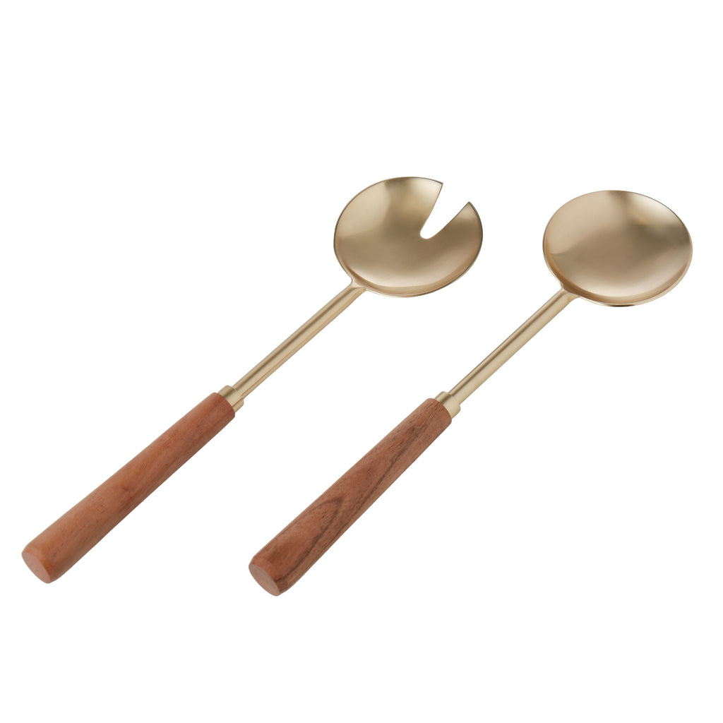 IsAlbi Acacia Wood Salad Servers