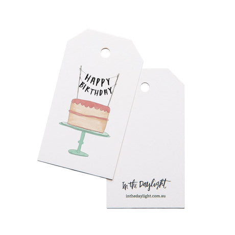 In the Daylight Birthday Cake Gift Tag