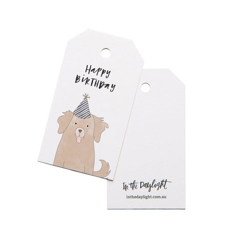 In the Daylight Birthday Dog Gift Tag