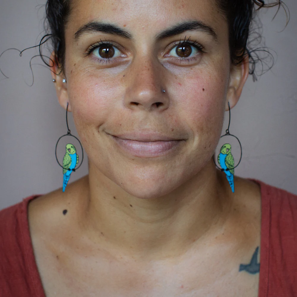 Denz Budgie Earrings BYB
