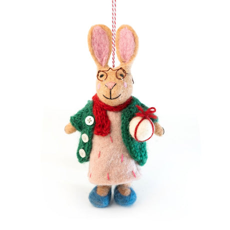 Babushka felt hanging decoration