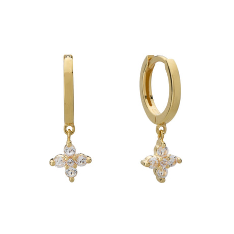 Clover Huggies Yellow Gold